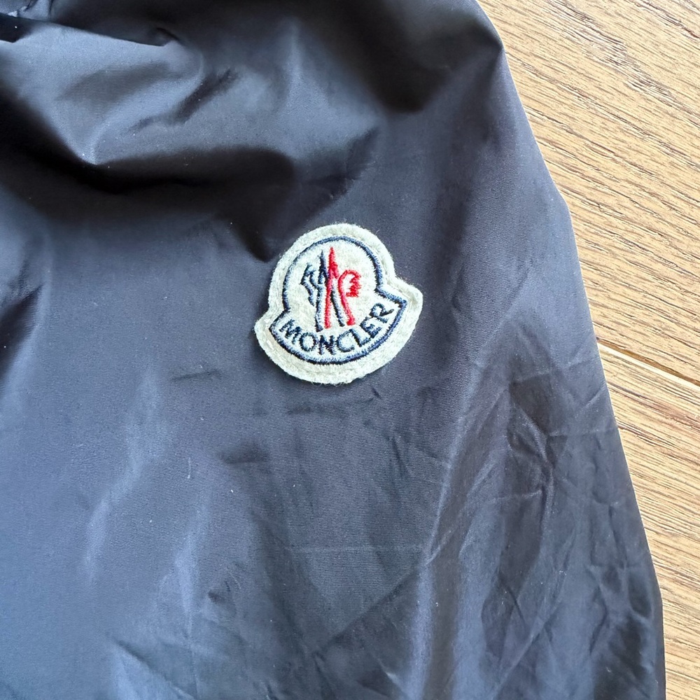 Moncler Black Jacket With Logo Patch - image 3